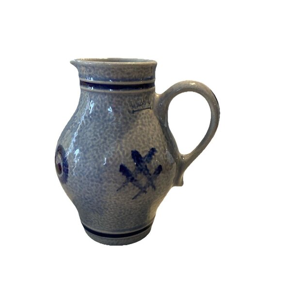 Vintage Salt Glaze Wine Pitcher Vase Jug .25L Made in Germany by Marzi & Remy 5” - Picture 3 of 8